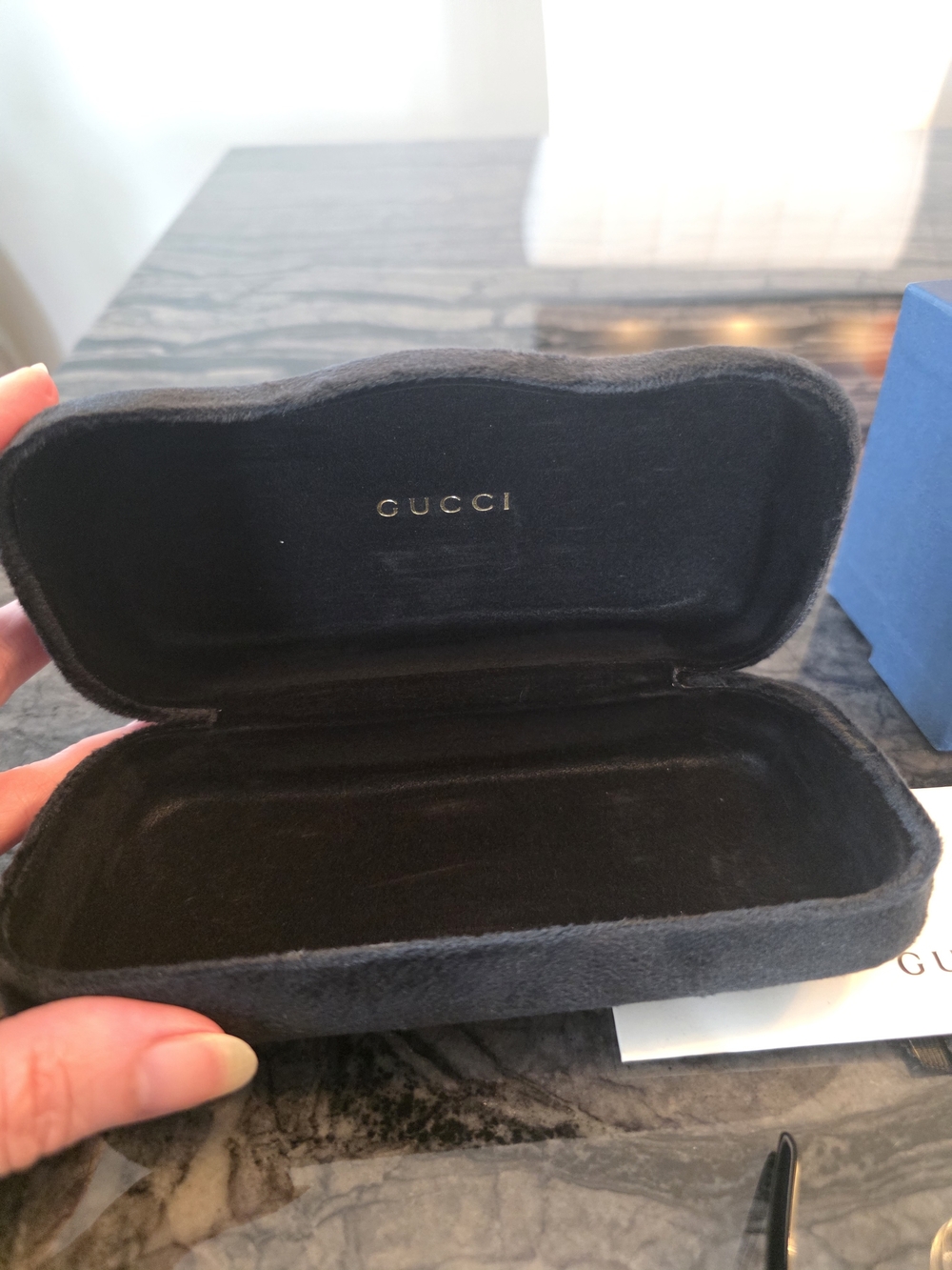 NWT Gucci 1220s Black & Gold Aviator Sunglasses - Picture 9 of 11